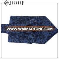 Wholesaler high quality black hot-sale wedding ascot twill tie cravat