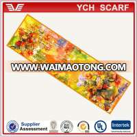 High quality sun protect wide plain chiffon shawl