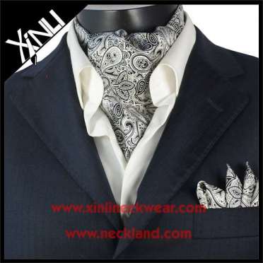 100% Silk Printed Fashion Cravat Tie Necktie for Men